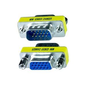 Mini Gender Changer VGA DB 15 poli HD M/F