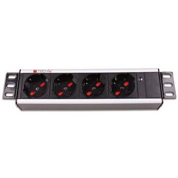 Multipresa universale 4 posti rack 10''