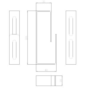 Passacavi per Armadi Rack Grigio