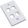 Placca porta frutti 4 posti mod. 503 Bianco