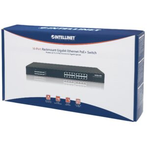 Switch Gigabit 16 Porte Ethernet PoE+ Nero