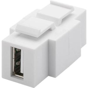 Adattatore Keystone USB2.0 A/B Installabile in Entrambi i Lati