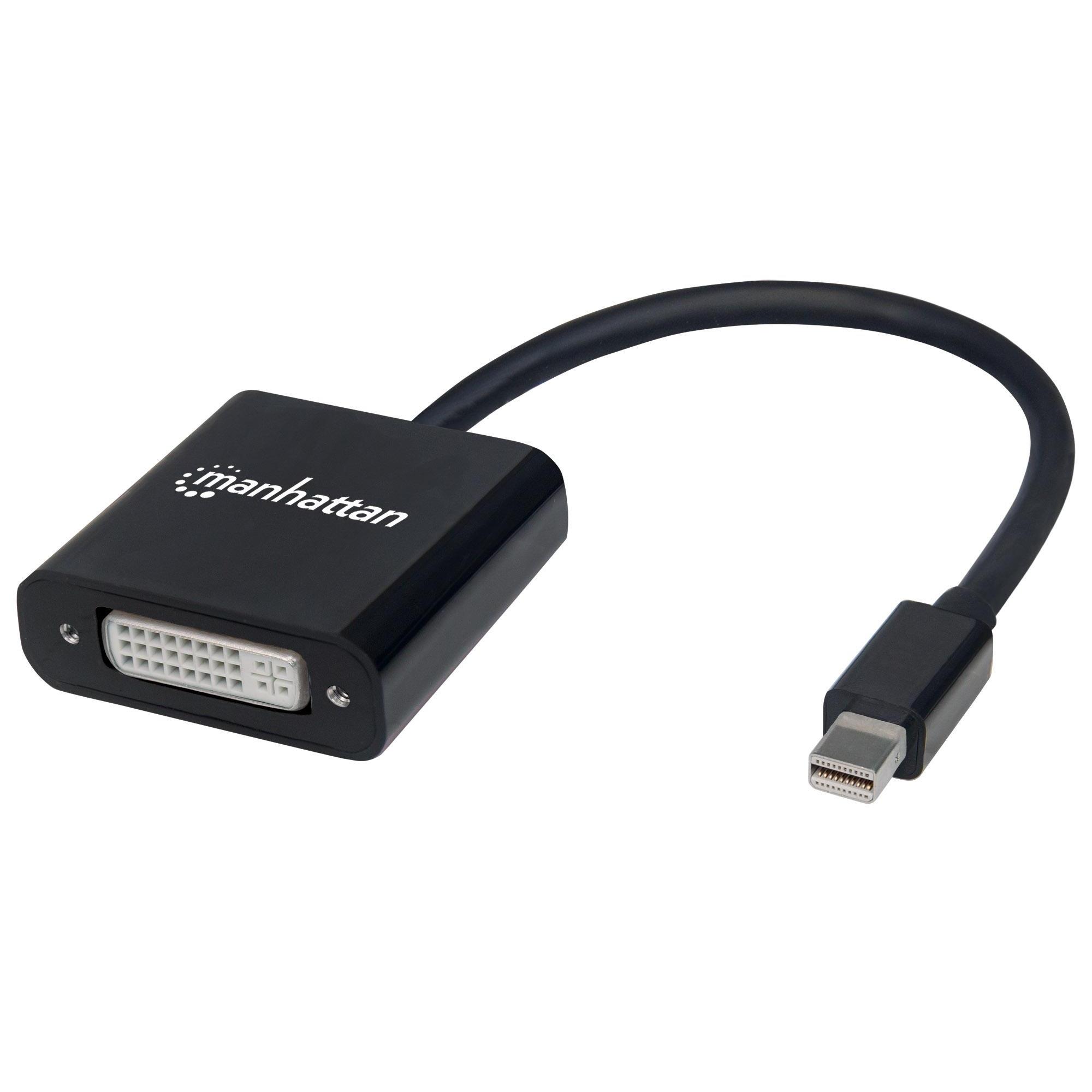 Adattatore Mini-DisplayPort passivo a DVI-I Nero