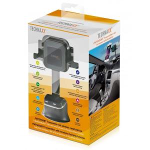 Caricabatterie Wireless Supporto Smartphone da Auto FM BT V4.2, 4779