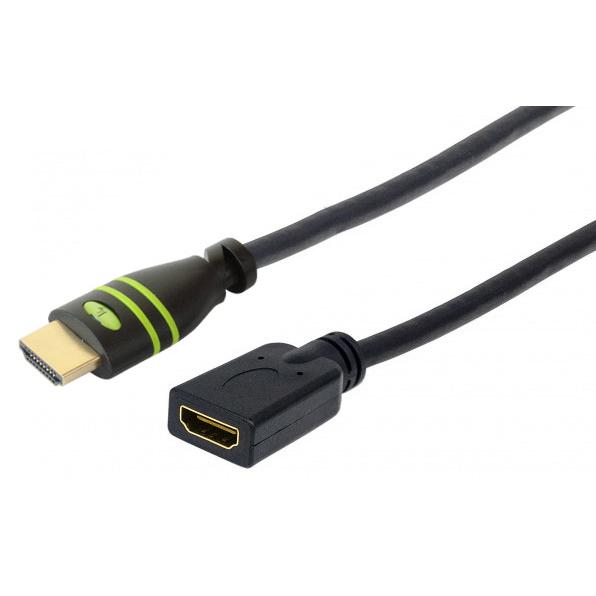 Cavo Prolunga HDMI High Speed con Ethernet 4K@60Hz M/F 0,2 m