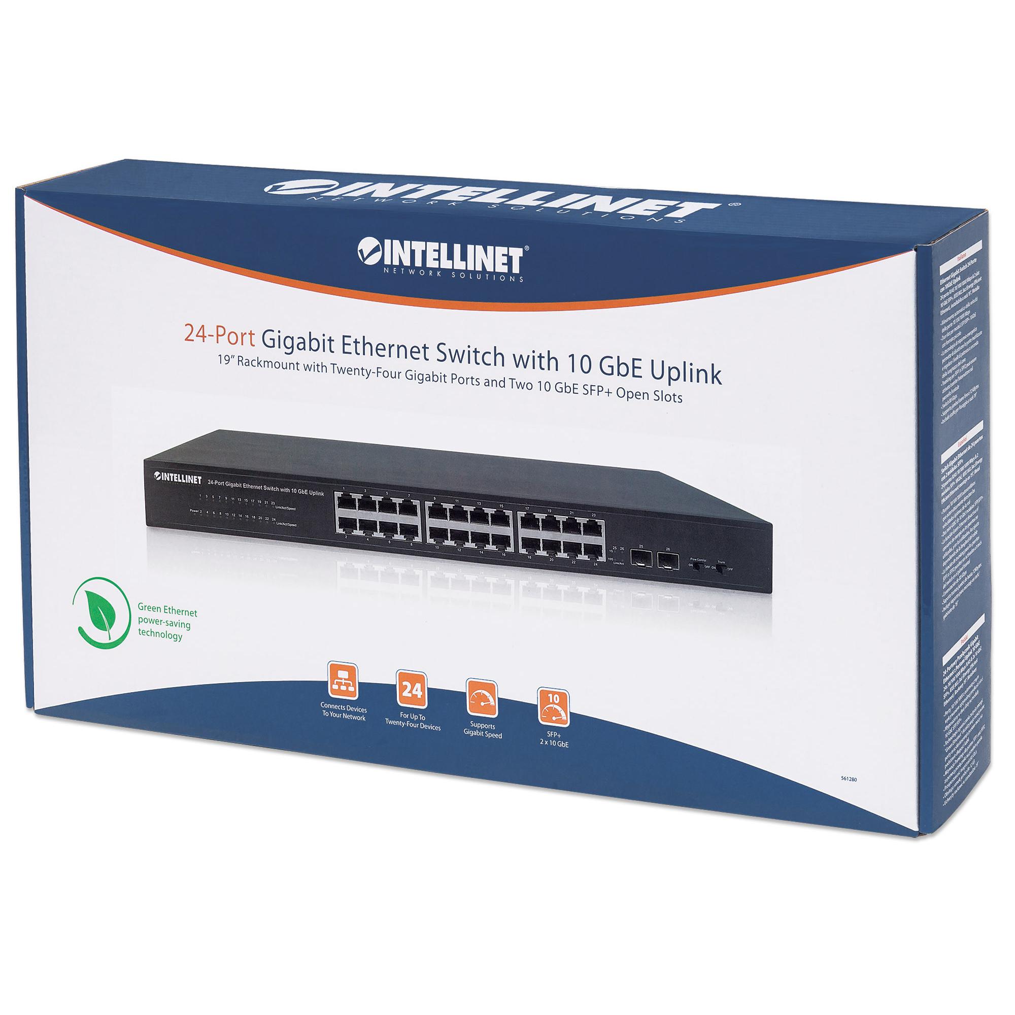 Ethernet Gigabit Switch 24 Porte con 10GbE Uplink