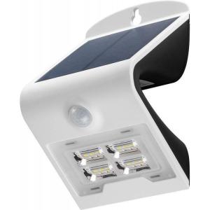 Lampada LED Solare a Muro 2W IP65 Sensore di Movimento Bianco