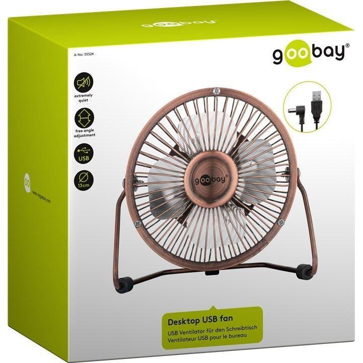 Mini Ventilatore USB 4'' Bronzo