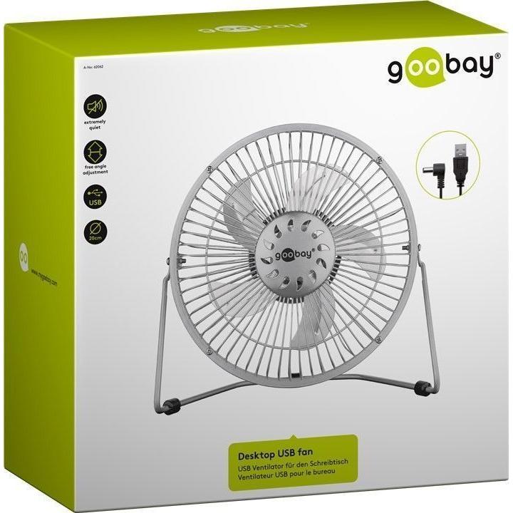 Mini Ventilatore USB 8'' Silver