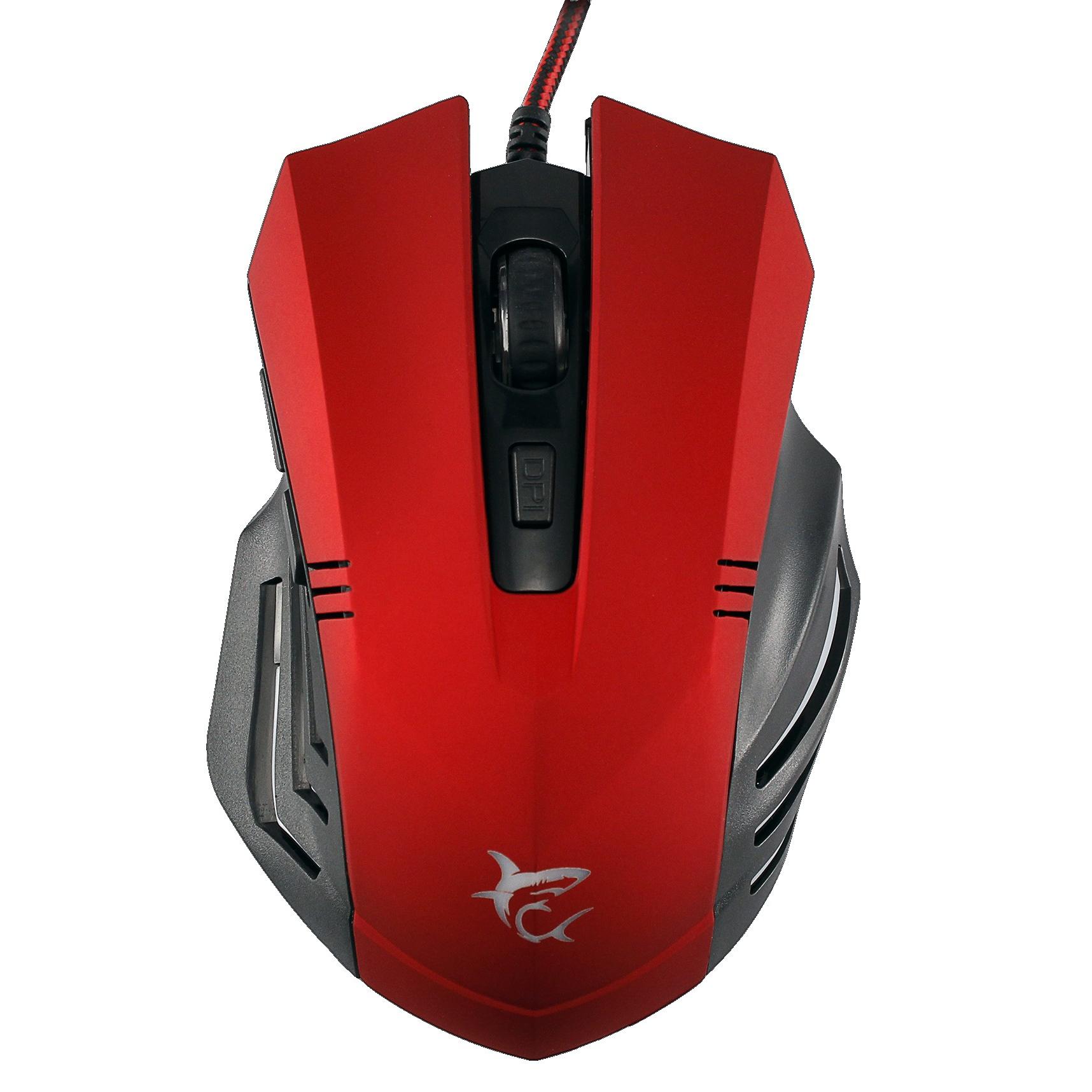 Mouse Gaming USB 3200dpi 6 Tasti Rosso Hannibal GM-1602