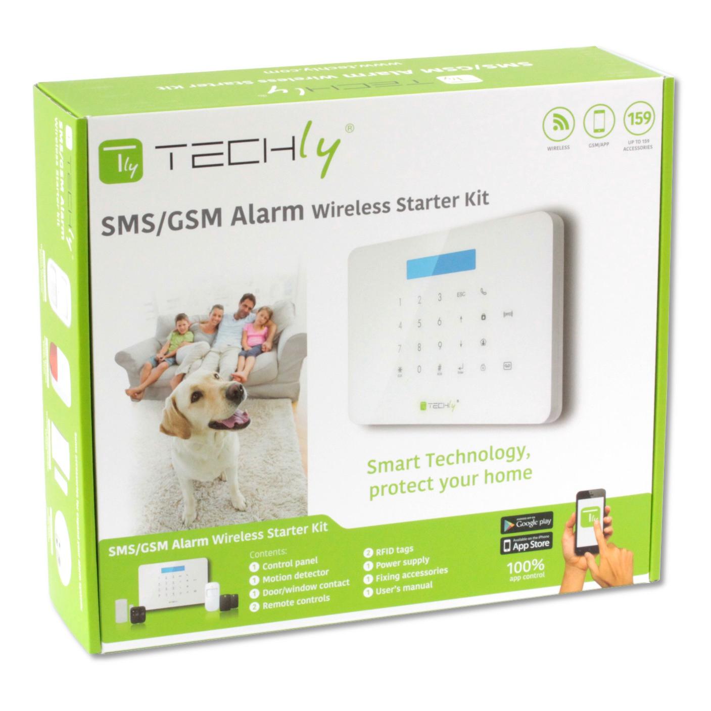 Sistema di allarme SMS/GSM wireless TLY ALARM1