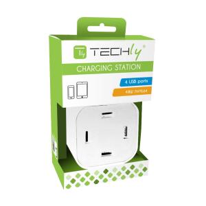 Stazione di ricarica 4 porte USB 48W 9,6A