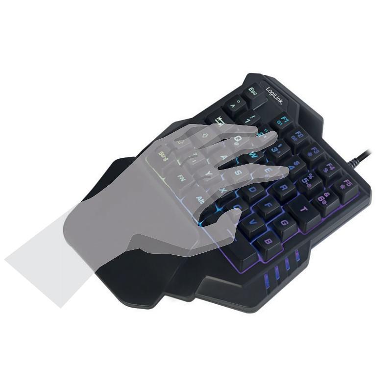 Tastiera Gaming a una Mano con Retroilluminazione LED Multicolor