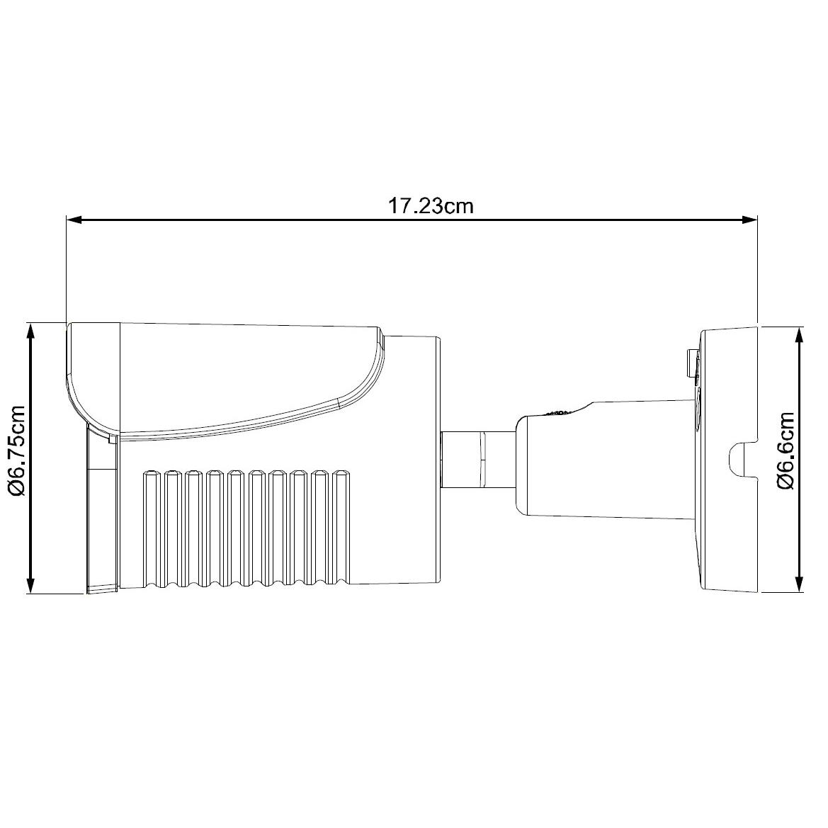 Telecamera CCTV IR da Soffitto Parete Full-HD IP66 DGC1125