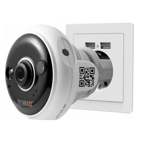 Telecamera Dome FullHD da Presa a Muro per Interni IR LED PIR, TX-57