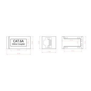 Accoppiatore Cat.6A 10GE RJ45 STP