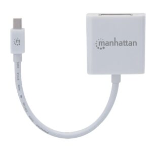Adattatore Mini-DisplayPort passivo a DVI-I Bianco