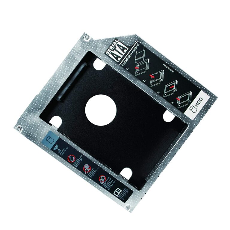 Adattatore SATA HDD Caddy per HDD/SSD da 12,7mm Nero