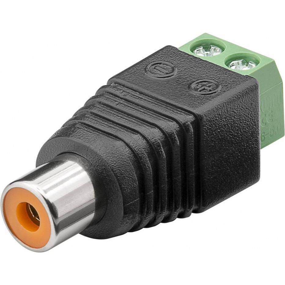 Adattatore Terminal Block 2-pin a RCA femmina