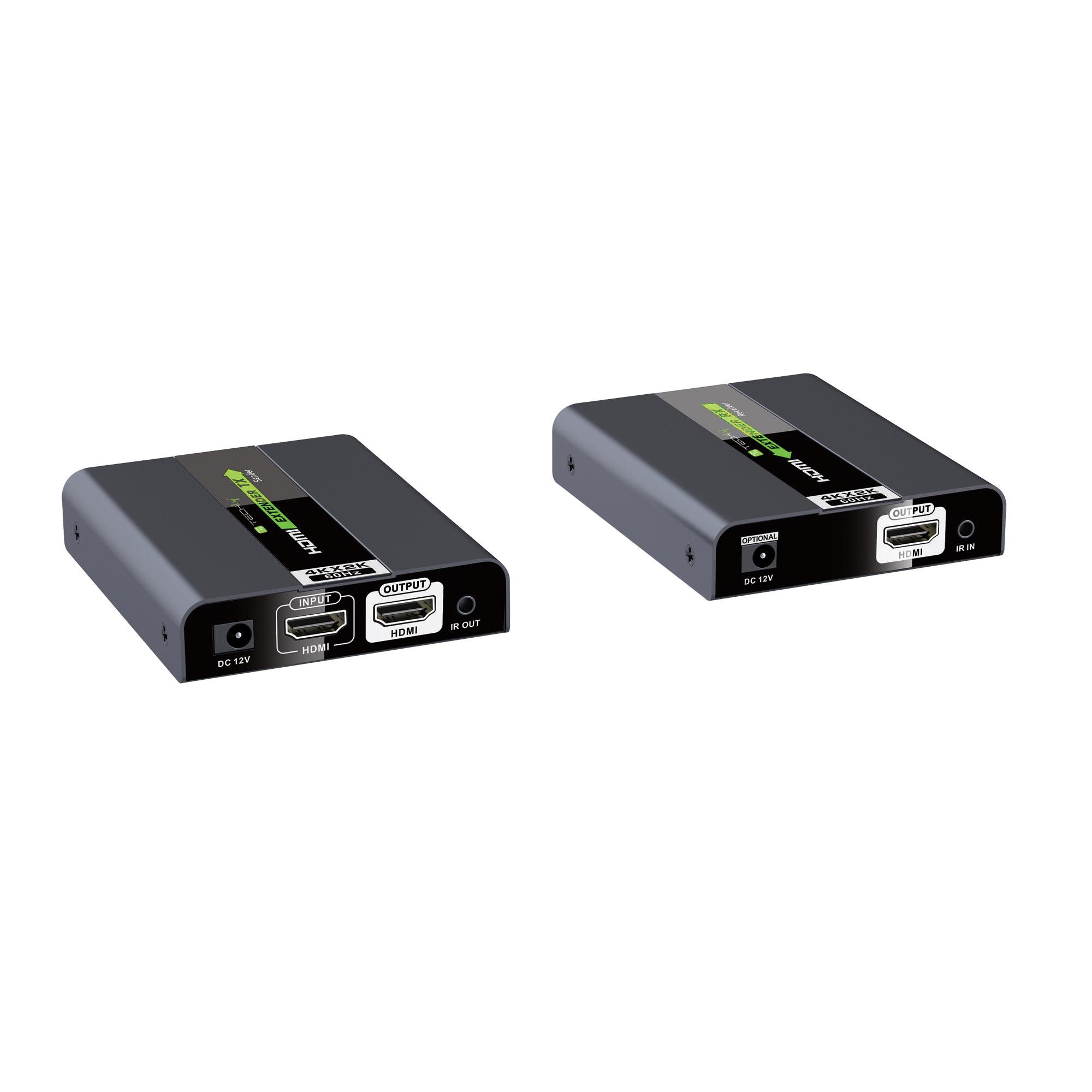 Amplificatore Extender 4K UHD fino a 50m su cavo Cat.6/6A/7 con EDID/IR