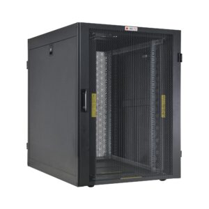 Armadio NetRack 19'' 600x1000 24 Unità Ventilato Nero da Assemblare