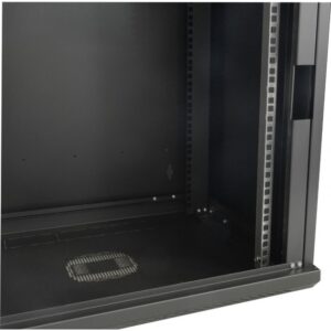 Armadio Rack 19'' a muro 12 unità Nero prof. 600 porta cieca