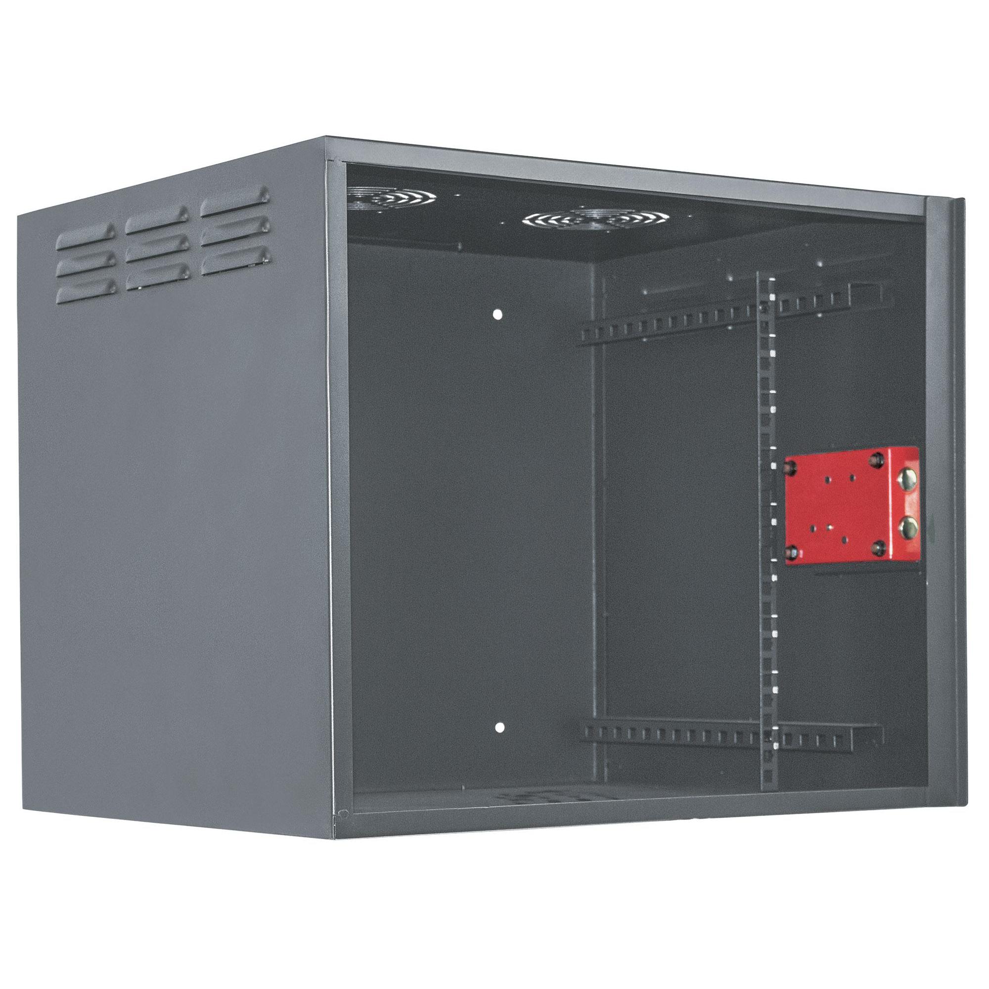 Armadio Rack 19'' a muro 9unità con serratura di sicurezza