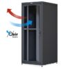 Armadio Server Rack 19'' 800x1200 27U Nero Porta Grigliata