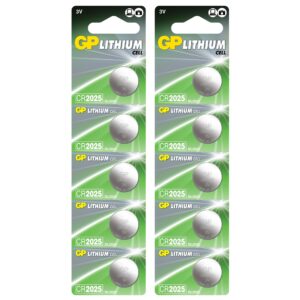 Blister 10 Batterie Litio a Bottone CR2025