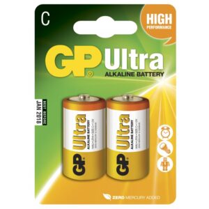 Blister 2 Batterie GP Ultra Alcaline Mezza Torcia C - 14AU/LR14