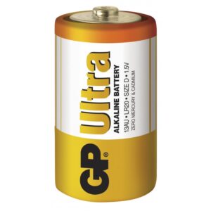 Blister 2 Batterie GP Ultra Alcaline Torcia D 13AU/LR20