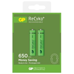 Blister 2 Batterie Ricaricabili AAA Mini Stilo GP ReCyko