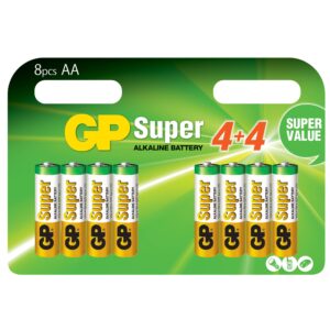 Blister 8 Batterie AA Stilo GP Super