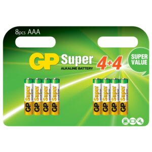 Blister 8 Batterie AAA Mini Stilo GP Super