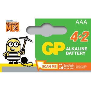 Blister 8+2 Batterie Alcaline AAA MiniStilo GP Minions