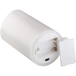 Candela a LED in Cera Bianca 7,5 x 12,5 cm