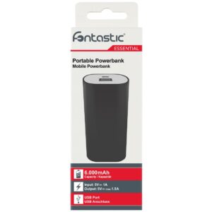 Carica Batterie Power Bank per Smartphone Tablet 6000mAh USB