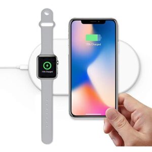 Caricatore Wireless Qi 2 Posizioni Bianco