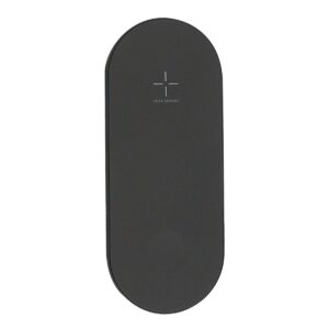 Caricatore Wireless Qi 2 Posizioni Nero
