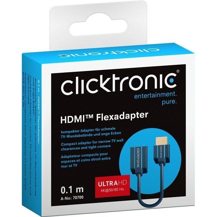 Cavo Adattatore Flessibile HDMI M/F 0,1m Alta Qualità