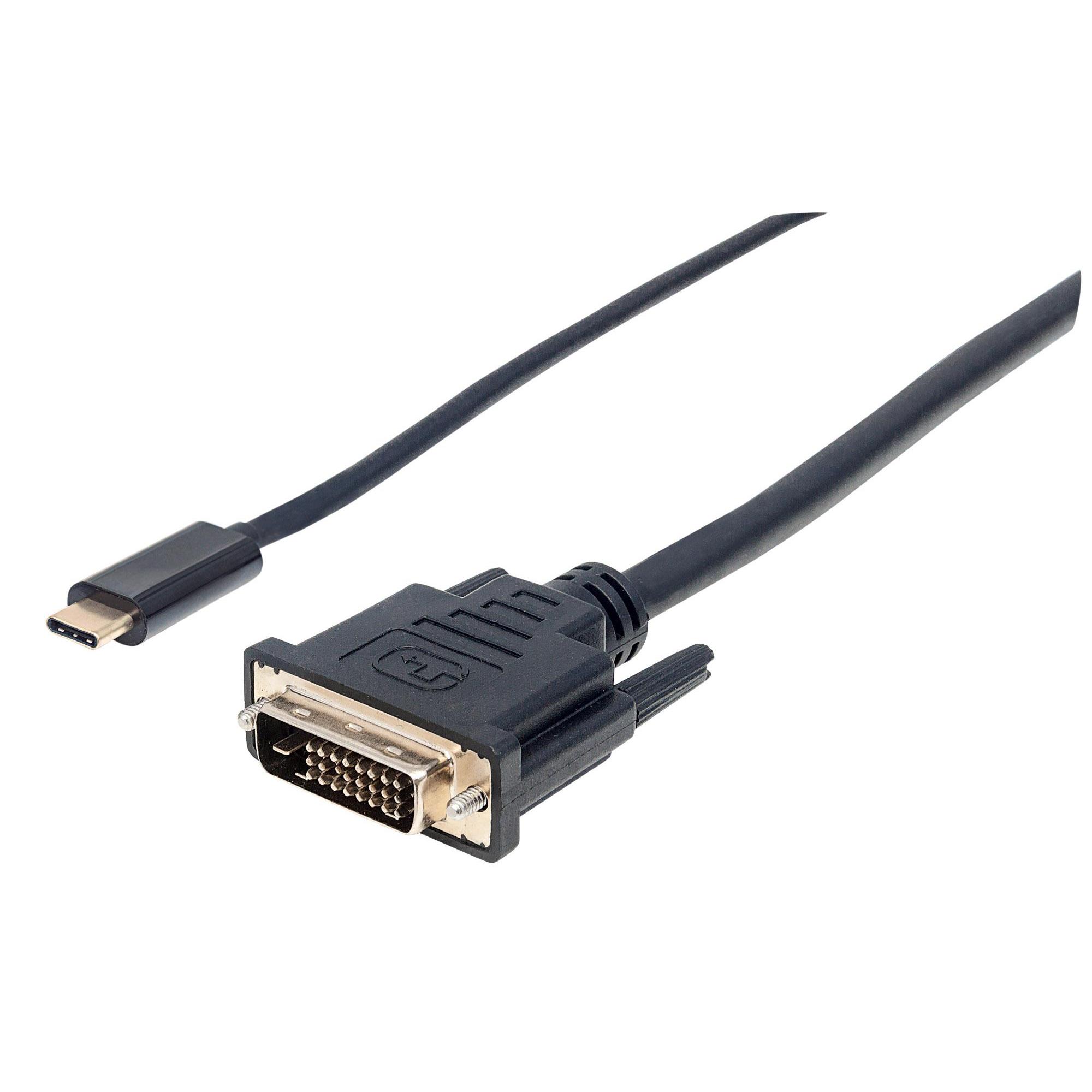 Cavo Adattatore USB-C™ a DVI 2m Nero