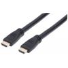 Cavo HDMI CL3 High Speed con Ethernet A/A M/M 10m Nero