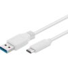 Cavo USB-A 3.0 Maschio USB-C™ Maschio 1m Bianco
