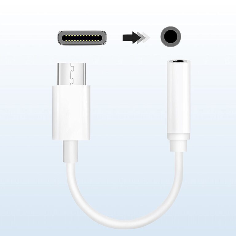 Cavo da USB-C Maschio a Audio 3.5 mm Femmina 12 cm Bianco