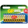 Confezione 10 Batterie GP Ultra Plus Alcaline Stilo AA 15AUP/LR6