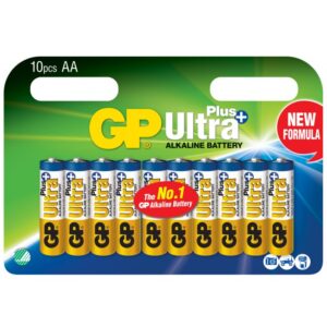 Confezione 10 Batterie GP Ultra Plus Alcaline Stilo AA 15AUP/LR6