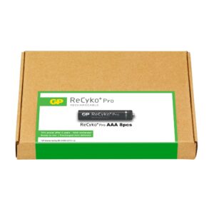 Confezione risparmio 8 Batterie Ricaricabili AAA Mini Stilo 800mAh GP ReCyko Pro