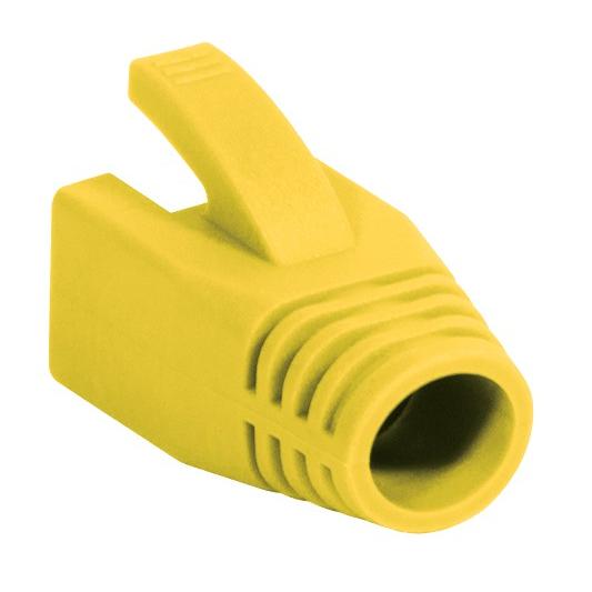 Copriconnettore per Plug RJ45 Cat.6 8mm Giallo