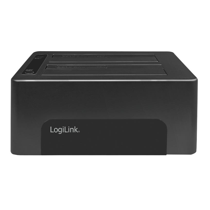 Docking Station USB3.0 Doppio Slot HDD/SSD SATA da 2.5''/3.5'' Nero