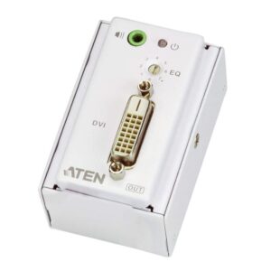 Estensore DVI/Audio Cat5 con piastra a parete 1920x1200 a 40m, VE607